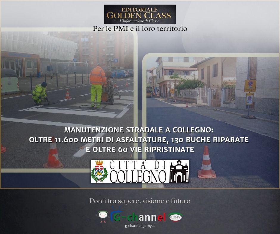 Manutenzione strade a Collegno: oltre 60 vie riqualificate